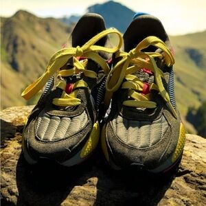 Puma Boys Shoes. RS-X Low Deep Lichen Green. Size 2.